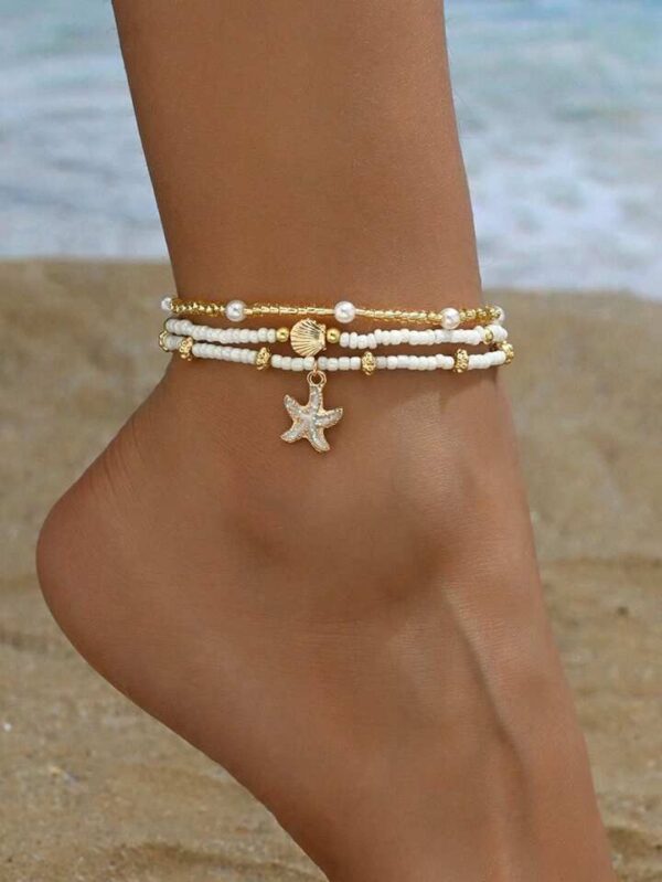 Sahara Bead Anklet – Boho Soul, Desert Charm