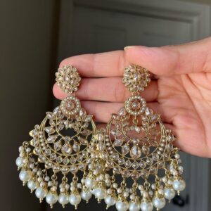Elegant Traditional Chandbali Earrings for Festive Occasions
