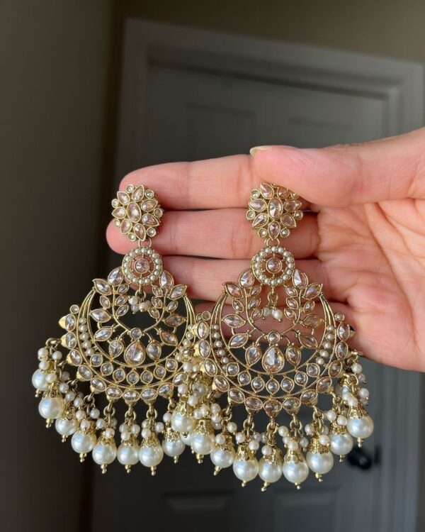 Elegant Traditional Chandbali Earrings for Festive Occasions